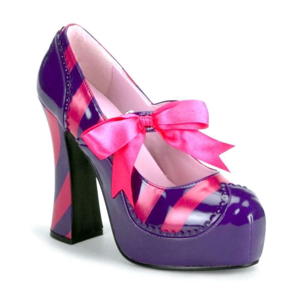 FUNTASMA Kitty-32 pink and purple platform heels